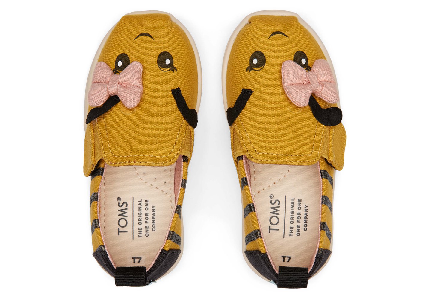 Toms Alpargata Tiny Honeybee Espadrille Yellow - Kids - 17238-OWPR